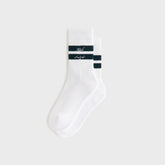 Kith Women Stripe Cotton Mid Crew Socks - White