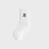 Kith Women Crest Cotton Mid Crew Socks - White