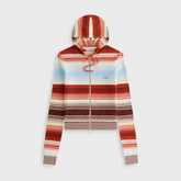 Kith Women Adley Shrunken Multi Sweater Hoodie - Silk