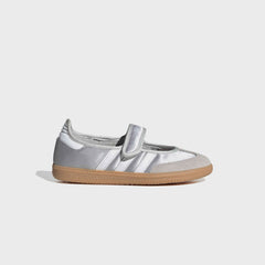 adidas GS Samba Jane - Silver Metallic / Cloud White / Gum