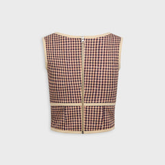 KNWLS Neo Bustier with Elastic Trim - Plaid