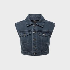 Ksubi Trucker Vest - Mirage Blue
