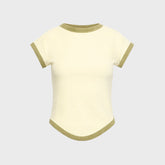 The Line by K Lavi Terry Tee - Baby Yellow