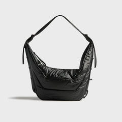 Lemaire Large Soft Game Bag - Ash Black
