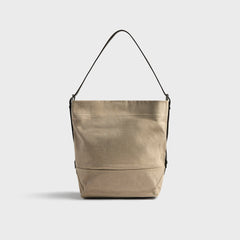 Lemaire Belted Tote Bag - Dark Linen