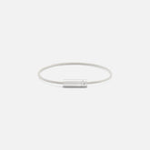 Le Gramme 7g Cable Bracelet - Brushed Sterling Silver