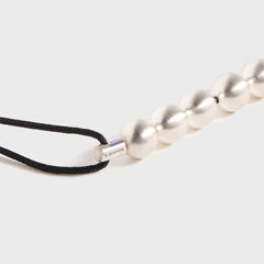 Le Gramme 13G Sterling Silver 7 Beads Cord Bracelet - Black