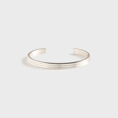 Le Gramme 30 Grammes Godron Bracelet Polished - Silver