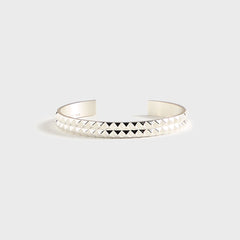 Le Gramme Bracelet Ruban GDES Pyramids - Silver