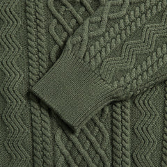 Loewe Zip Up Sweater - Khaki Green