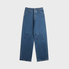 Loewe Anagram Baggy Jeans - Jeans Blue