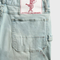 Coût De La Liberté Nova Sling Denim Over Sized Painter Pant - Indigo