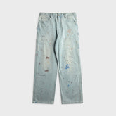 Coût De La Liberté Nova Sling Denim Over Sized Painter Pant - Indigo
