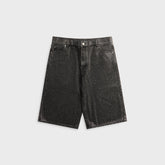 Coût De La Liberté Zander Crystal Rigid Denim Baggy Short - Sunfade Oz Black