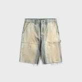 Coût De La Liberté Bushwick Hickory Stripe Cut Off Short - Asphalt Dint
