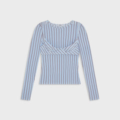 Miaou Cara Top - Blue Stripe