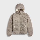 Moncler Psyllos Wool-Blend Hooded Down Jacket - Grey