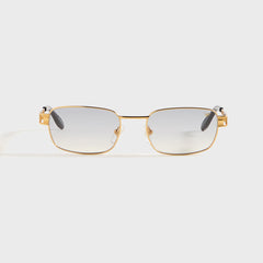 Vintage Frames Dime 24KT - Yellow Gold / Charcoal Gradient