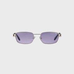 Vintage Frames Dime 24KT White Gold Sunglasses - Black