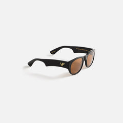 Vintage Frames Telly Black Acetate - Yellow