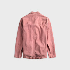 Marni Soft Suede Overshirt - Chalk Mauve
