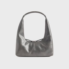 MARGESHERWOOD Hobo Shoulder Bag - Grey Semi Vegetable