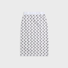 Marine Serre Moon Printed Jersey Knee Length Skirt - White