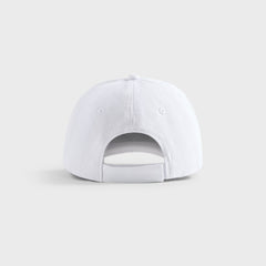 Metalwood Metal Logo 5 Panel Cap - White