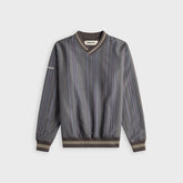 Metalwood Lined V-Neck Pullover Windbreaker - Multicolor