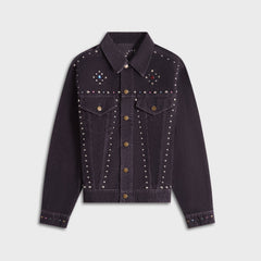 Needles Studded 14W Corduroy Jean Jacket - Black