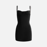Norma Kamali Underwire Pickleball Dress - Black