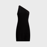 Norma Kamali One Shoulder Mini Dress - Black