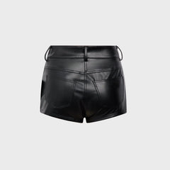 Norma Kamali High Waist Jean Short - Black