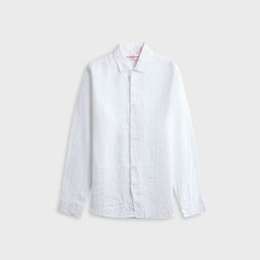 Orlebar Brown Giles Linen Tailored Fit Shirt - White