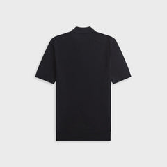 Orlebar Brown Horton Silk Fine Stripe Polo Shirt - Night Iris
