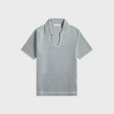 Orlebar Brown Batten Stitch Shirt - Light Sky Pool / White Sand