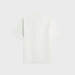 Orlebar Brown Maitan Tonal Chenille Stripe Shirt - White