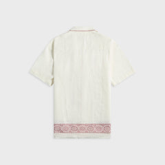 Orlebar Brown Maitan Linen Alchemy Shirt - Dark Ruby
