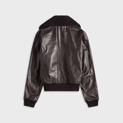 Our Legacy Pharos Bomber - Umber Brown Fluid Calfskin