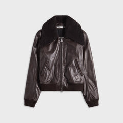 Our Legacy Pharos Bomber - Umber Brown Fluid Calfskin