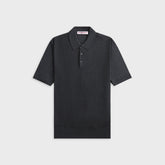 Orlebar Brown Burnham Silk Polo Shirt - Granite