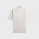 Orlebar Brown Burnham Silk Polo Shirt - White Sand