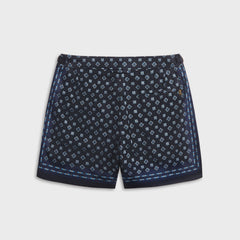 Orlebar Brown Bulldog Luminis Border Short - Night Iris
