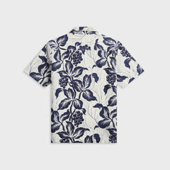 Orlebar Brown Maitan Linen Petralis Resort Shirt - Night Iris
