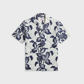 Orlebar Brown Maitan Linen Petralis Resort Shirt - Night Iris