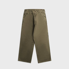 orSLOW Dad Fit Oxford Painter Pant - Army Green