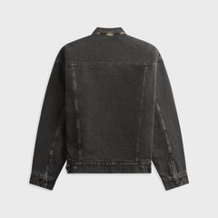 orSLOW Flannel Check Lining JK B.Denim Stone Shirt - Black / White