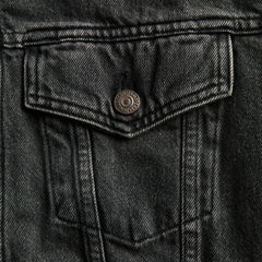 orSLOW Flannel Check Lining JK B.Denim Stone Shirt - Black / White
