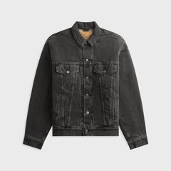 orSLOW Flannel Check Lining JK B.Denim Stone Shirt - Black / White