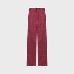 Oseree Lumiere Lurex Long Pant - Coral